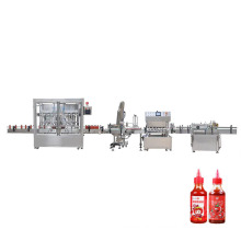 Chinese Soy Chili Sauce Bottle Bottling Filling Capping Filler Chiller Machine